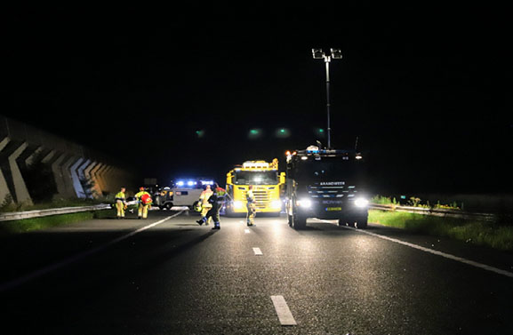 Meerdere gewonden bij ongeval op de A15 bij Tiel