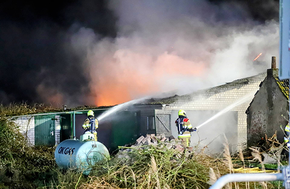 Grote brand in Heesseltse schuur