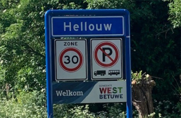 Duidelijkheid ontsluiten verkeer Hellouw