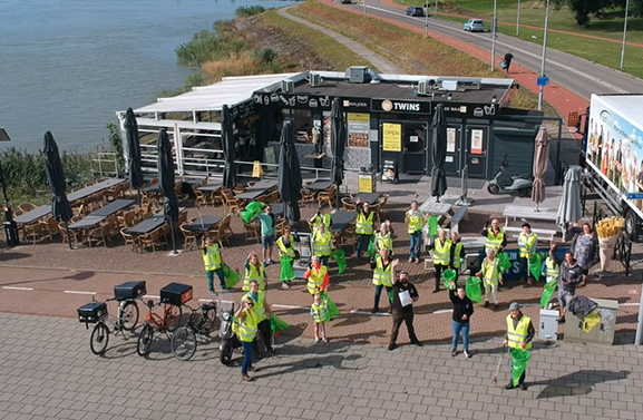 Geslaagde Waal jut actie van Tiel Tip Top