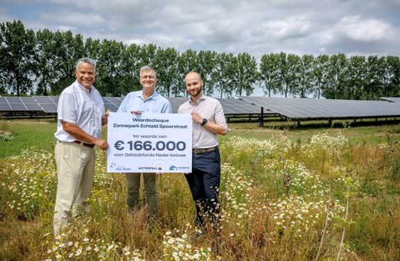 Zonnepark Echteld Spoorstraat officieel geopend