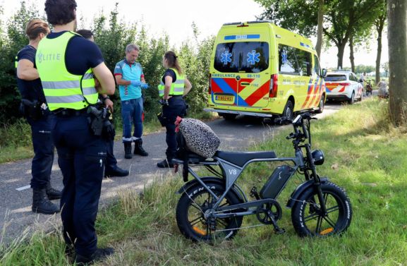 Vrouw raakt gewond bij val met fatbike