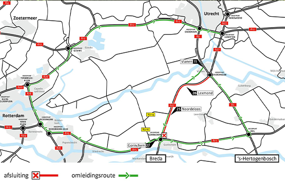Zomerafsluitingen A27 voor wegverbreding