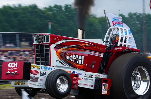 Derde plaats voor tractorpullingteam uit Zijderveld in Europese competitie