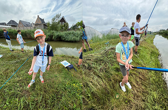 Ruim 80 kinderen vissen erop los bij Zomerviskaravaan in Haaften