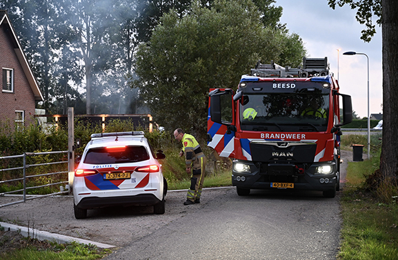 Gemelde brand blijkt kampvuurtje