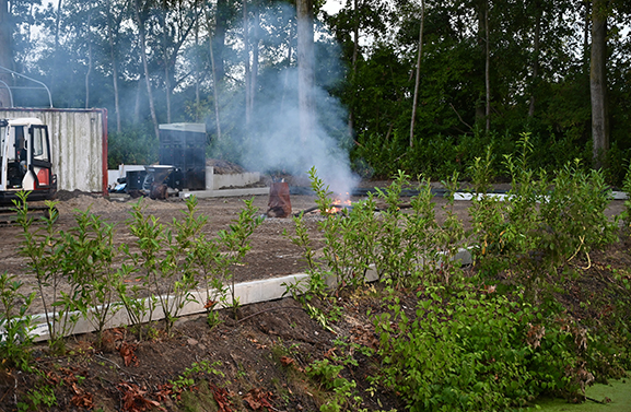 Gemelde brand blijkt kampvuurtje