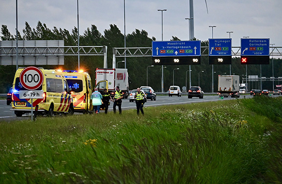 Medisch incident op A2 ter hoogte van Enspijk