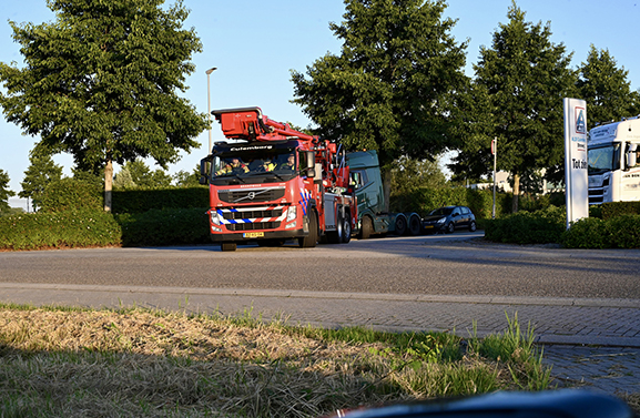 Heftruckbrand bij distributiecentrum van Aldi