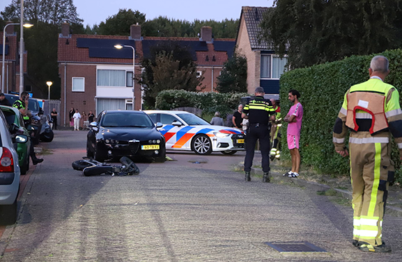 Ernstig ongeval tussen personenauto en fatbiker