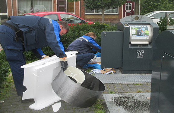 Weer illegaal huisvuil op Chopinplein