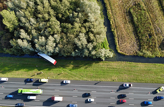 Aanrijding op de A2; veel hinder voor het verkeer