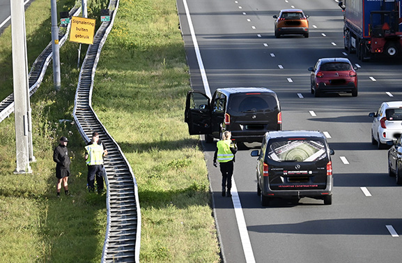 Aanrijding op de snelweg A2