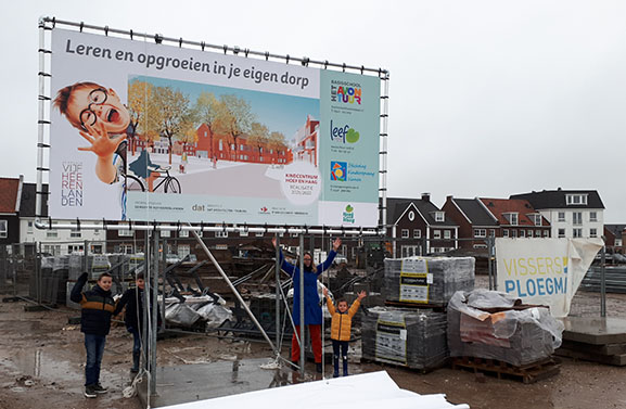 Onthulling bouwbord Kindcentrum Hoef en Haag