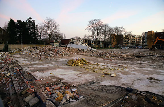 Winkelcentrum Kwadrant in Tiel zo goed als gesloopt