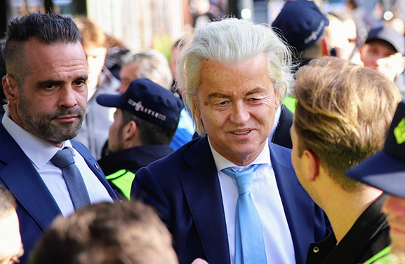 Geert Wilders op bezoek in Tiel