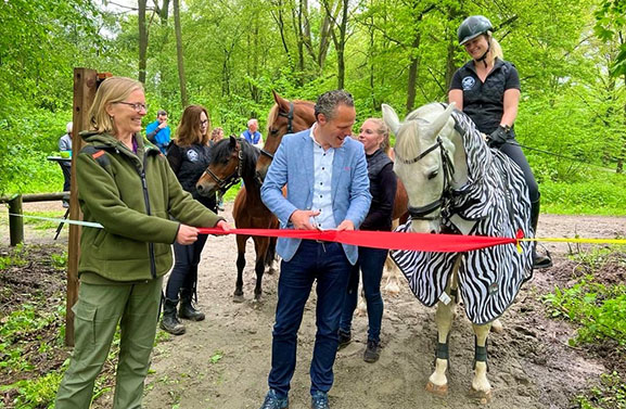 Heropening Ruiterpad door Lingebos in Vuren