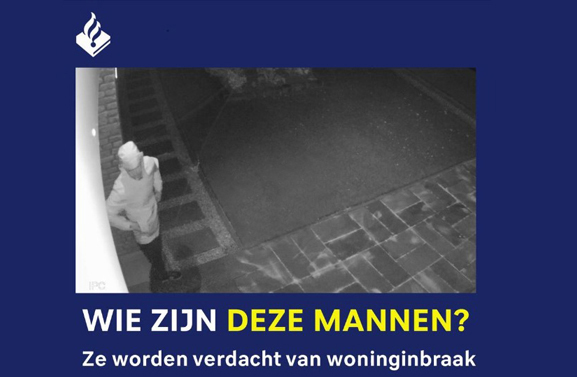 Politie zet bewakingsbeelden online van verdachten woninginbraak Vuren