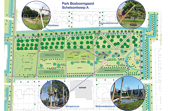Pas op de plaats voor nieuwe inrichting park Bosboomgaard in Culemborg