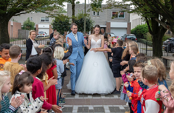 Erehaag voor pas getrouwde 