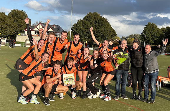 Kampioenschap voor de selectie van korfbalvereniging Tiel '72