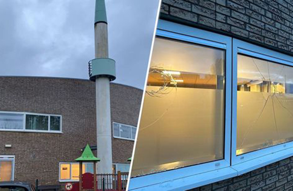 Ramen van moskee in Culemborg ingeslagen: 'De schrik zit er goed in'