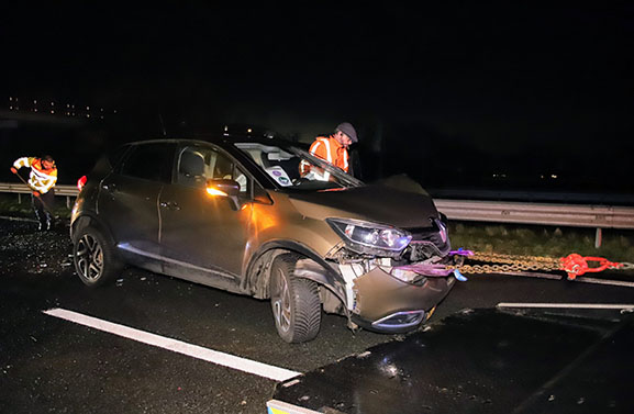 Niet duidelijk of ongeval A15 door boze boeren is veroorzaakt