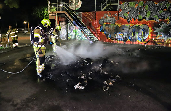 Brandstichting en explosie bij sporthal Westroijen in Tiel