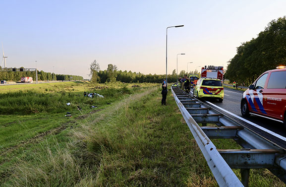 Man overleden bij ongeval op de A27 bij Vianen