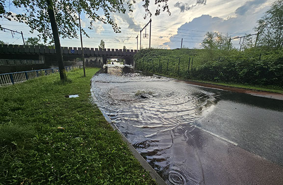 Wateroverlast door fikse onweersbuien