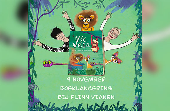 Beestachtige lancering van Viaans kinderboek leeuw Vic Vega