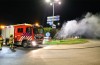 Flinke brand op rotonde bij Ingen: jerrycan met onbekende inhoud gevonden