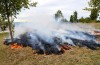 Voormalge vuilnisbelt in brand