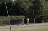 Bermbrand nabij de fietscrossbaan